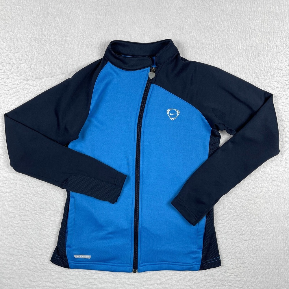 Nike Jacket Womens Small Blue Full Zip Sphere U13‎ Soccer US National Champions